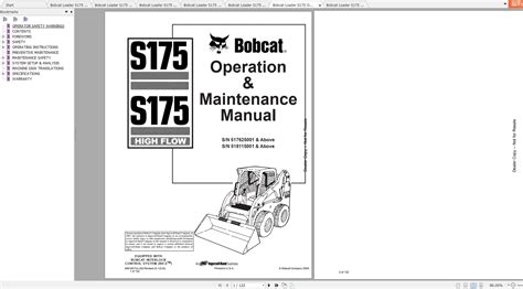 2006 bobcat skid steer s175|bobcat s175 manual.